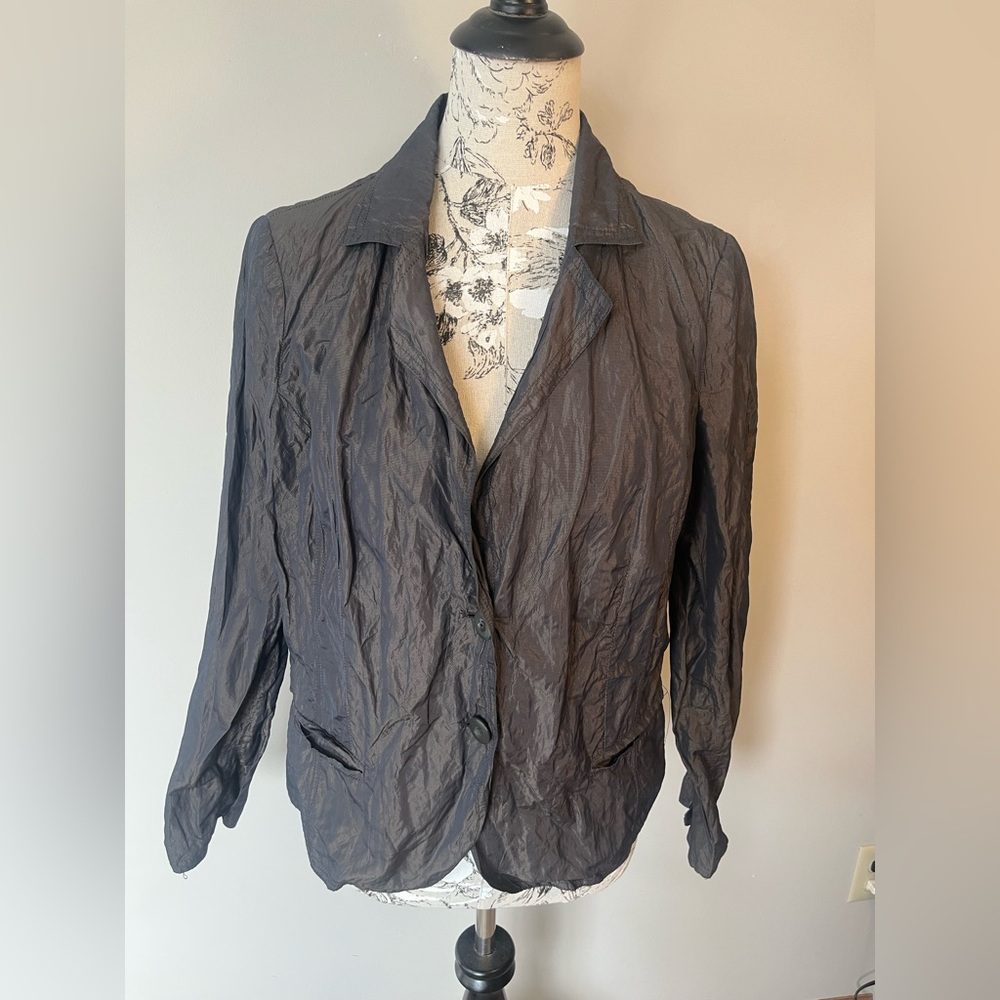 Katherine Barclay Black gold light blazer size large